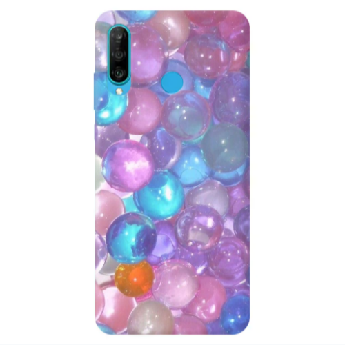 Huawei P30 Lite Gel balls Transparent Silicone TPU Θήκη