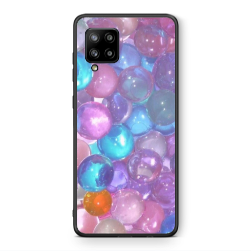 Samsung A42 5G Gel balls Black Glossy Θήκη
