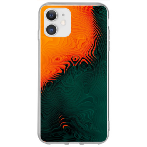 Apple iPhone 12 Volcanic Transparent Silicone TPU Θήκη