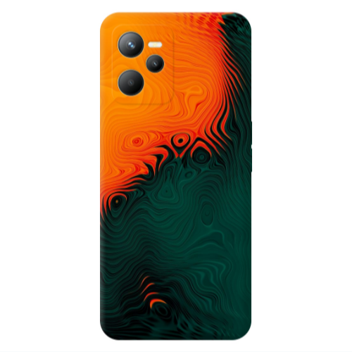 Realme C35 Volcanic Transparent Silicone TPU Θήκη