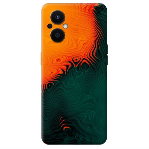 Oppo Reno 7 Lite Volcanic Transparent Silicone TPU Θήκη
