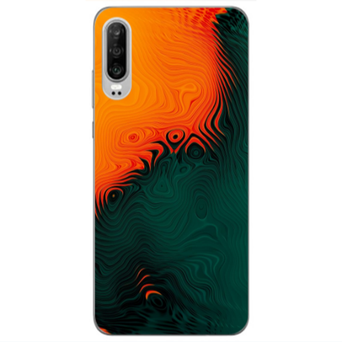 Huawei P30 Volcanic Transparent Silicone TPU Θήκη