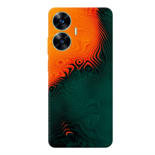 Realme C55 Volcanic Transparent Silicone TPU Θήκη