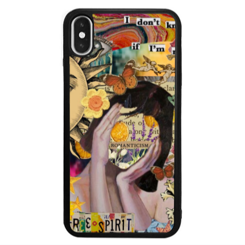 Apple iPhone Xs spirit Black Glossy Θήκη