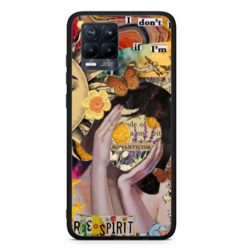 Realme 8  spirit Black Glossy Θήκη