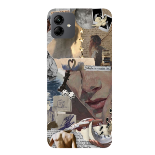 Samsung A04 Dice Transparent Silicone TPU Θήκη