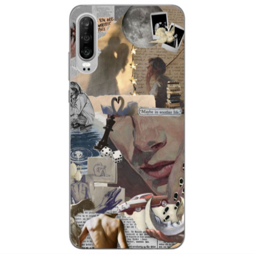 Huawei P30 Dice Transparent Silicone TPU Θήκη