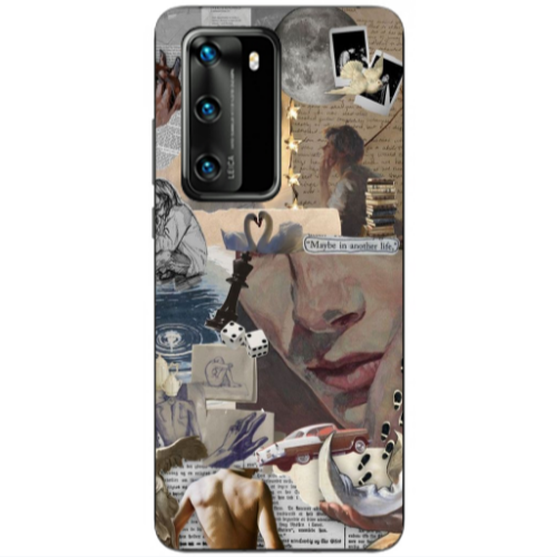 Huawei P40 Dice Transparent Silicone TPU Θήκη