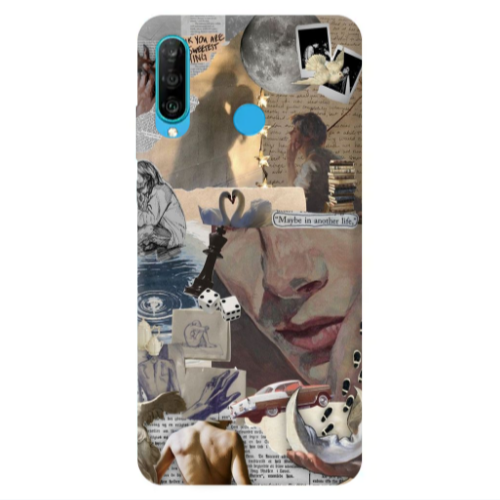 Huawei P30 Lite Dice Transparent Silicone TPU Θήκη