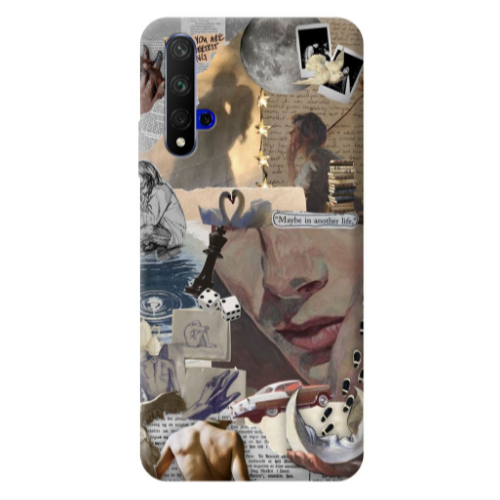 Huawei Nova 5 T Dice Transparent Silicone TPU Θήκη
