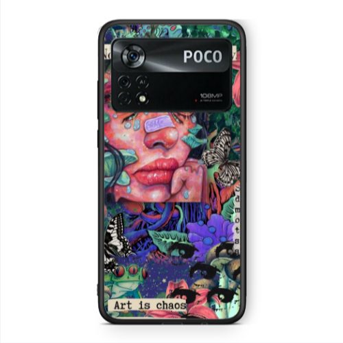 Xiaomi Poco X4 Pro Taking shape Black Glossy Θήκη