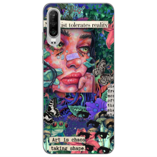 Huawei P30 Taking shape Transparent Silicone TPU Θήκη