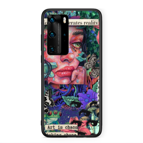 Huawei P40 Pro Taking shape Black Glossy Θήκη
