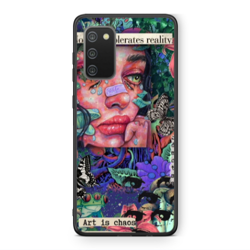 Samsung A02s Taking shape Black Glossy Θήκη