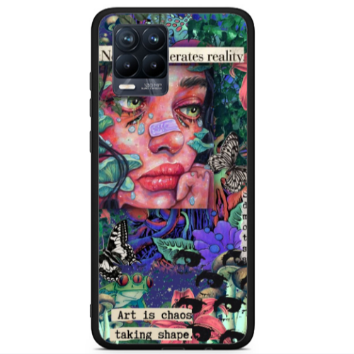 Realme 8 i Taking shape Black Glossy Θήκη
