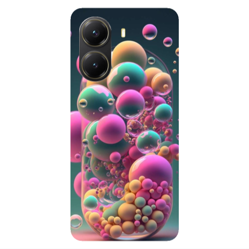Xiaomi Poco X7 Pro Bubbles Transparent Silicone TPU Θήκη