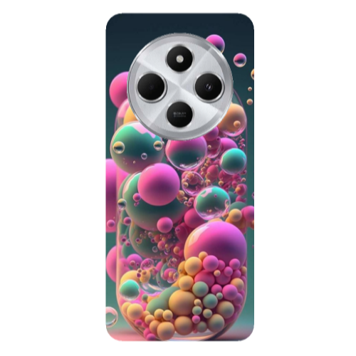 Xiaomi Redmi 14c Bubbles Transparent Silicone TPU Θήκη