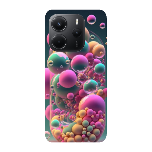 Xiaomi Redmi Note 14 Bubbles Transparent Silicone TPU Θήκη