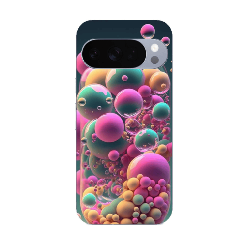 Google Pixel 10 Pro Bubbles Transparent Silicone TPU Θήκη
