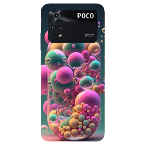 Xiaomi Poco M4 Pro 4G Bubbles Transparent Silicone TPU Θήκη