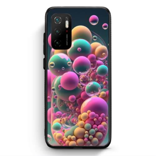Xiaomi Poco M3 Pro Bubbles Black Glossy Θήκη