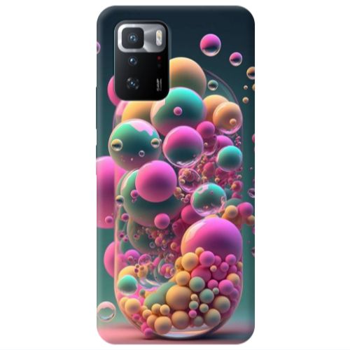 Xiaomi Poco X3 GT Bubbles Transparent Silicone TPU Θήκη
