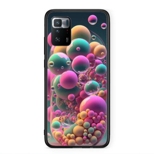 Xiaomi Poco X3 GT Bubbles Black Glossy Θήκη