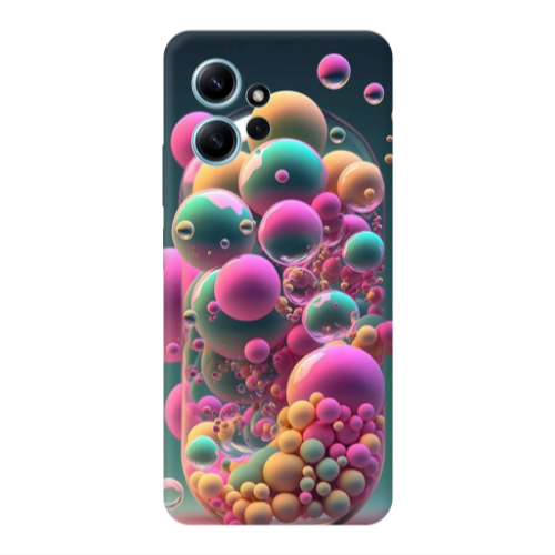 Xiaomi Redmi Note 12 4G Bubbles Transparent Silicone TPU Θήκη