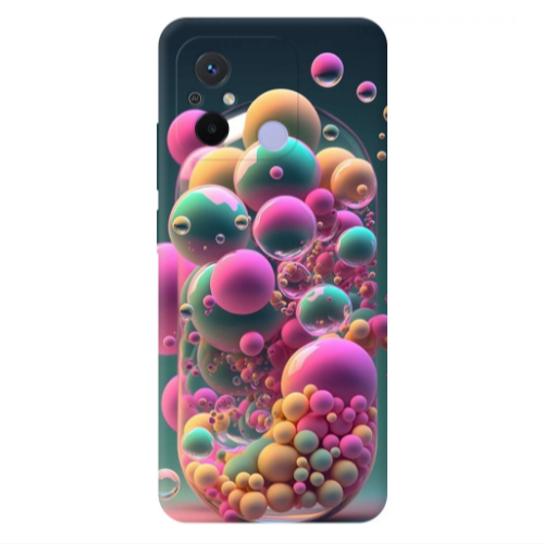 Xiaomi Redmi 12C Bubbles Transparent Silicone TPU Θήκη