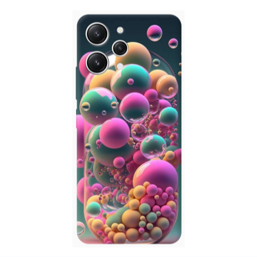 Xiaomi Redmi 12 Bubbles Transparent Silicone TPU Θήκη