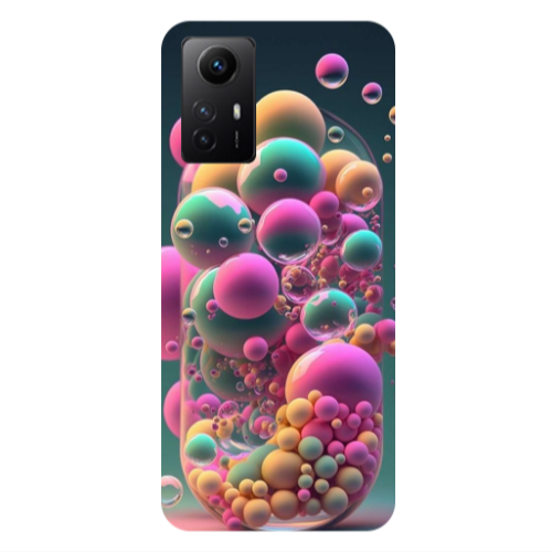 Xiaomi Redmi Note 12s Bubbles Transparent Silicone TPU Θήκη