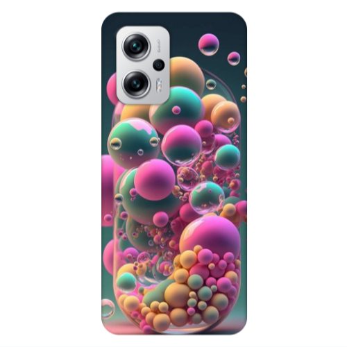 Xiaomi Poco X4 GT Bubbles Transparent Silicone TPU Θήκη