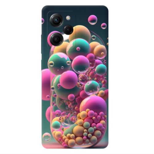 Xiaomi Poco X5 Pro Bubbles Transparent Silicone TPU Θήκη