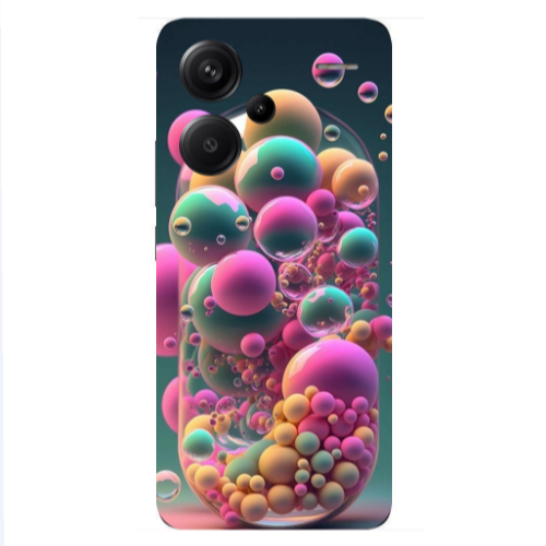 Xiaomi Redmi Note 13 Pro+ 5G  Bubbles Transparent Silicone TPU Θήκη