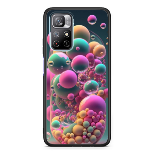 Xiaomi Poco M4 Pro 5G Bubbles Black Glossy Θήκη