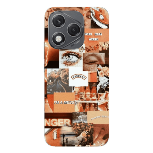 Honor 400 Lite Peachy Haze Transparent Silicone TPU Θήκη