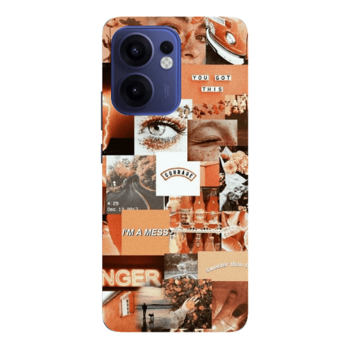 Oppo Reno13 FS Peachy Haze Transparent Silicone TPU Θήκη