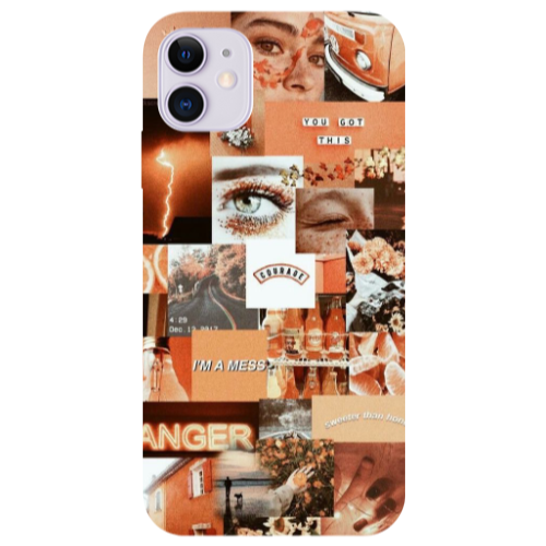 Apple iPhone 11  Peachy Haze Transparent Silicone TPU Θήκη