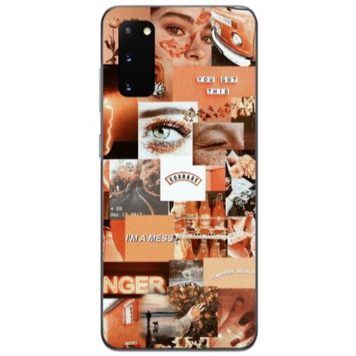 Samsung S20 Peachy Haze Transparent Silicone TPU Θήκη