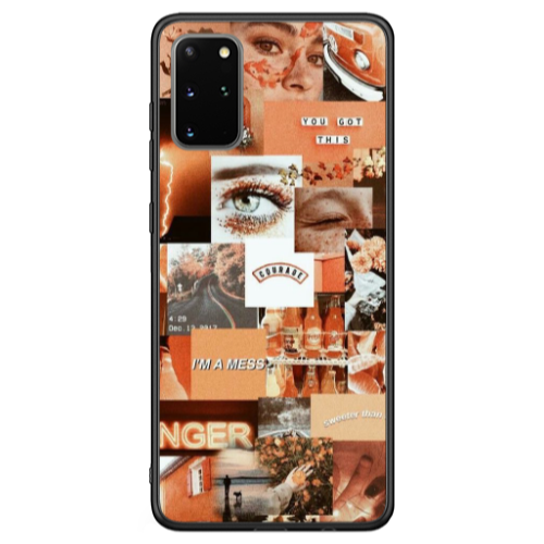 Samsung S20 FE Peachy Haze Black Glossy Θήκη