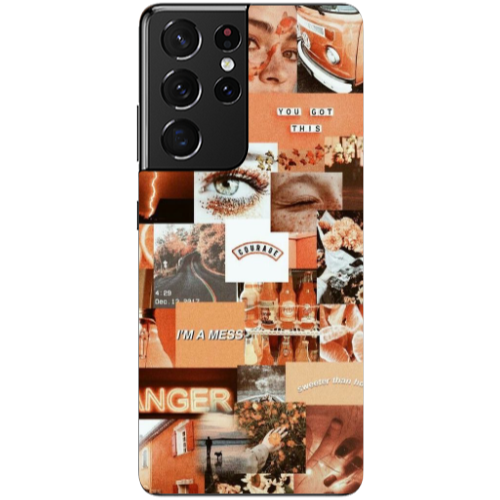 Samsung S21 Ultra Peachy Haze Transparent Silicone TPU Θήκη