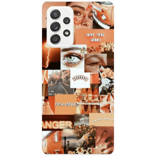 Samsung A53 Peachy Haze Transparent Silicone TPU Θήκη