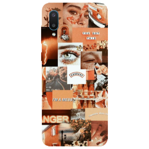 Samsung A02 Peachy Haze Transparent Silicone TPU Θήκη