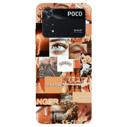 Xiaomi Poco M4 Pro 4G Peachy Haze Transparent Silicone TPU Θήκη