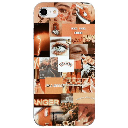 Apple iPhone 7 Peachy Haze Transparent Silicone TPU Θήκη
