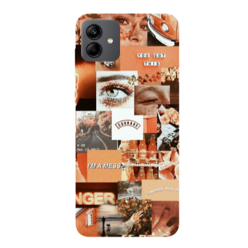 Samsung A04 Peachy Haze Transparent Silicone TPU Θήκη