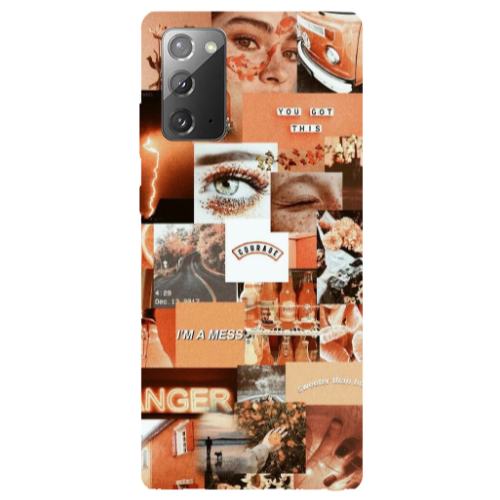 Samsung Note 20 Peachy Haze Transparent Silicone TPU Θήκη