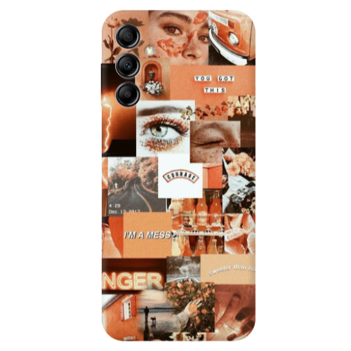 Samsung A14 5G Peachy Haze Transparent Silicone TPU Θήκη