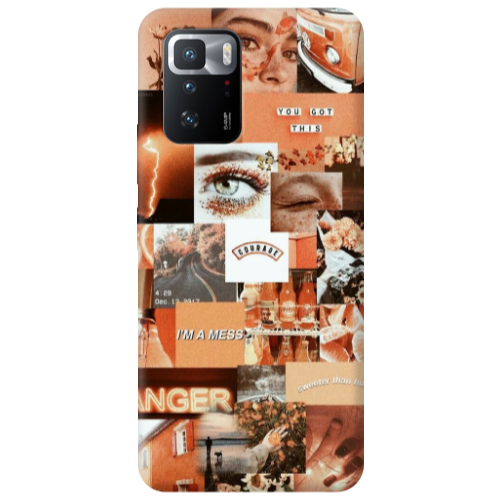 Xiaomi Poco X3 GT Peachy Haze Transparent Silicone TPU Θήκη