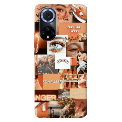 Huawei Nova 9 Peachy Haze Transparent Silicone TPU Θήκη